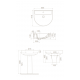 Κρεμαστός Νιπτήρας Πορσελάνης 50x40cm Cerastyle Bella 003200-u Λευκό Κρεμαστός Νιπτήρας Πορσελάνης 50x40cm Cerastyle Bella 003200-u Λευκό